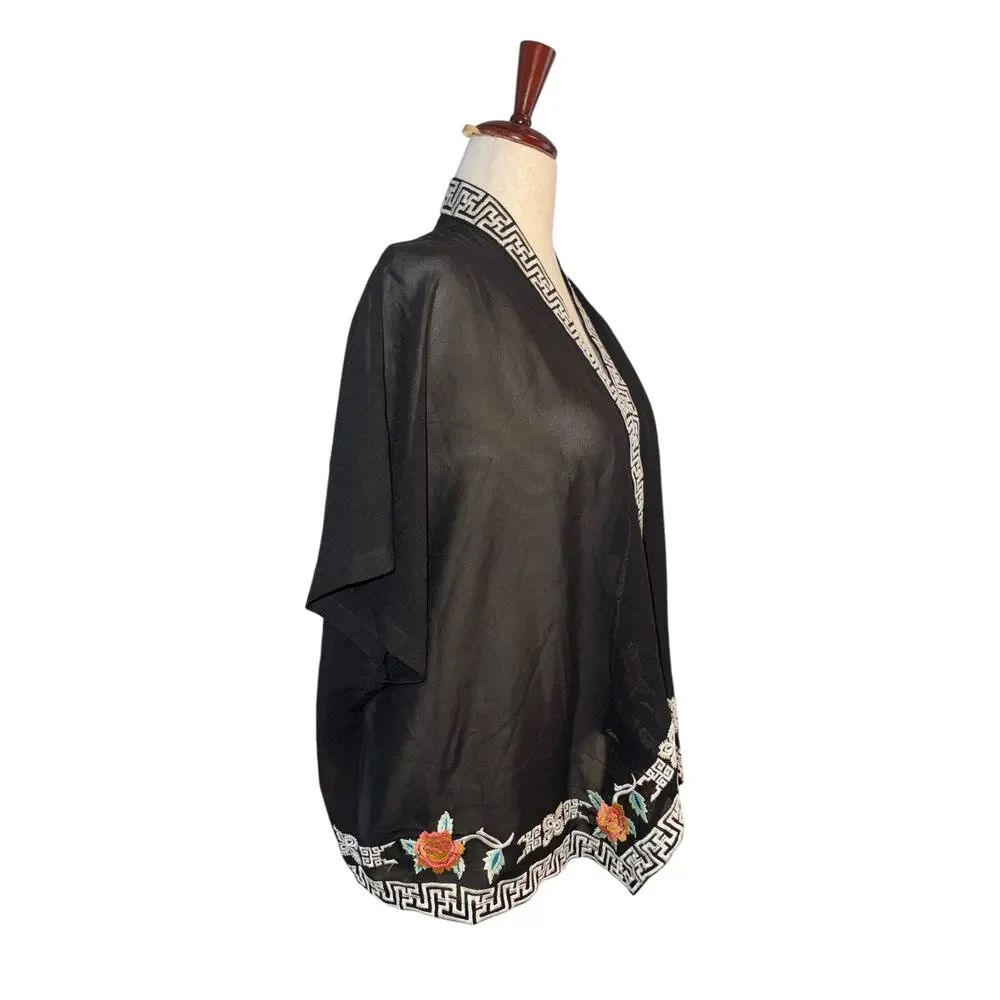 Forever 21 boho asymmetrical sheer oversized shrug XS - NWT - Picture 4 of 8